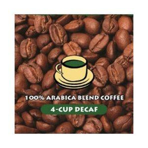 100% Arabica - Decaf - 4 Cup coffee