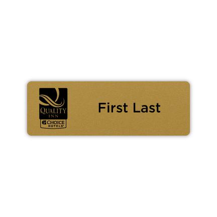 3" x 1" Name Badge - Quality Inn.