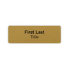 3" x 1" Name Badge - Dual Property - Black Logos - Sleep Inn & Suites + MainStay Suites.