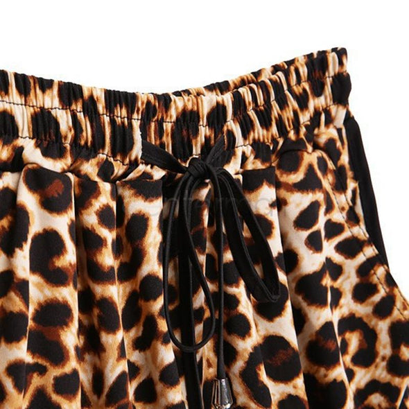 Leopard print shorts