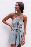 Sash tie summer romper