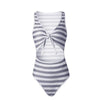 Striped swim suit