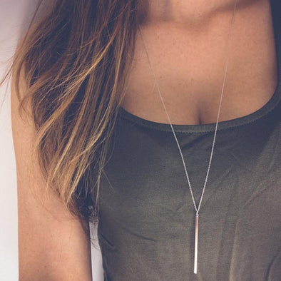 Stick pendant necklace