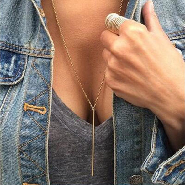 Stick pendant necklace