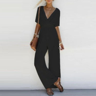 V neck playsuit loose fitted