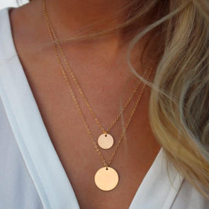 double coin necklace