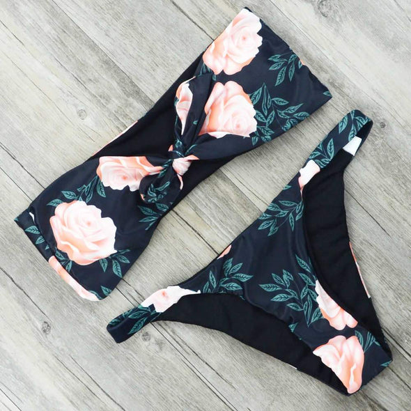 Printed Flower bikini