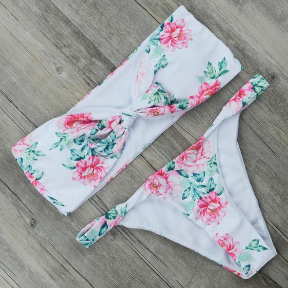 Printed Flower bikini