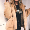 Faux en fur coat