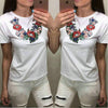 Floral Embroidery Summer T-Shirt