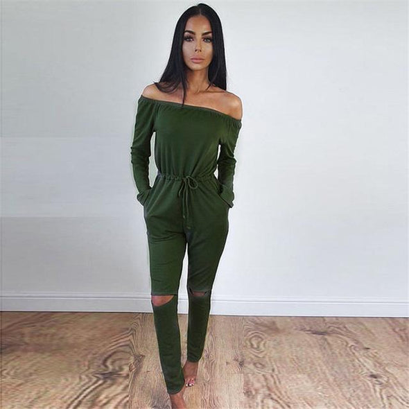 Longsleeve off shoulder Jumpsuit