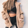 Faux en fur coat