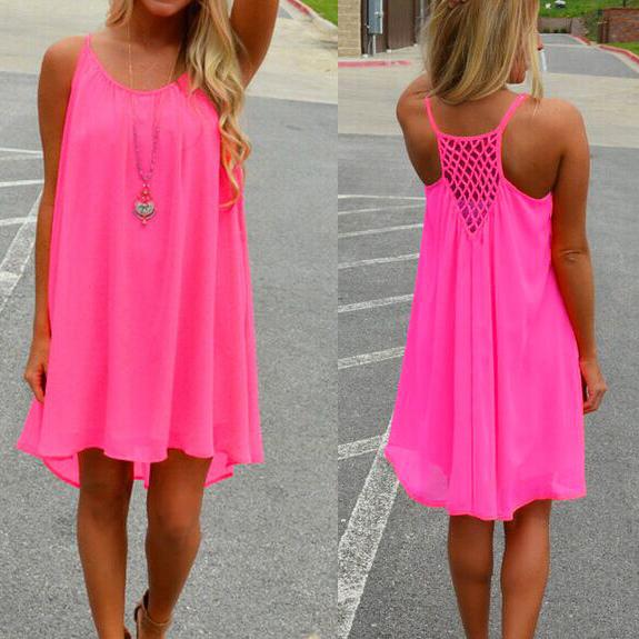 Bright beach dress