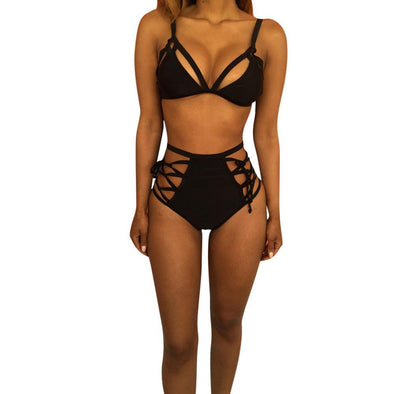 high waist bikini set