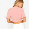 Pink wrap crop