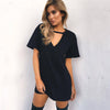 v neck style dress