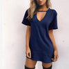 v neck style dress