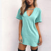 v neck style dress