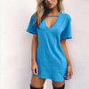 v neck style dress