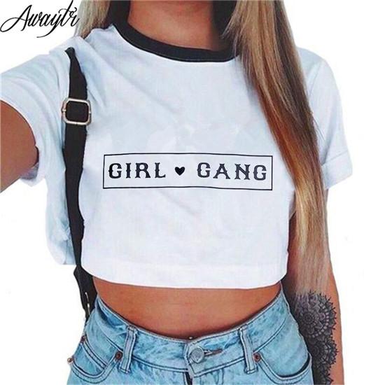 Letter printed crop top