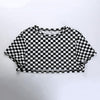 Checkered crop