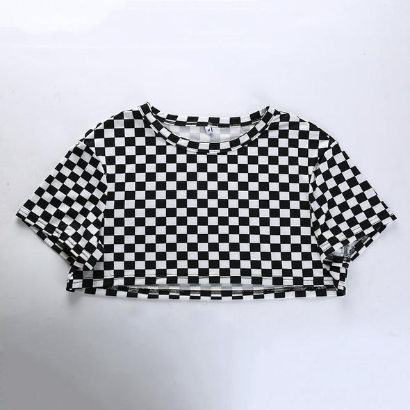 Checkered crop