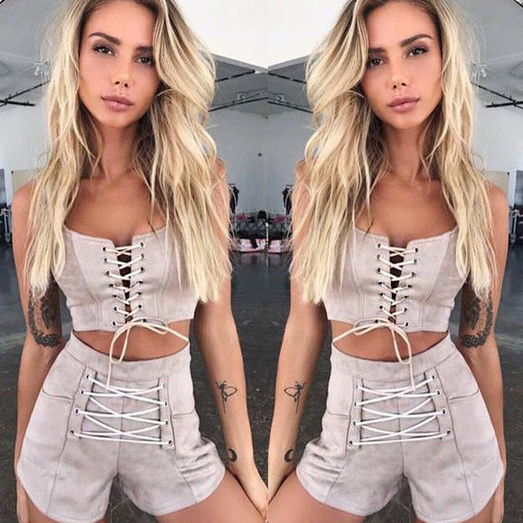 Laced two piece set