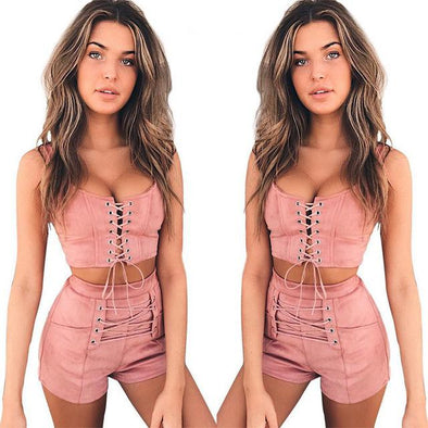 Laced two piece set