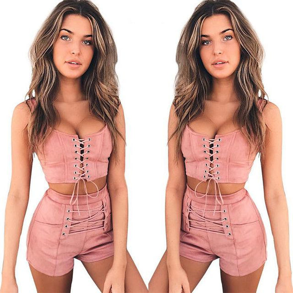 Laced two piece set