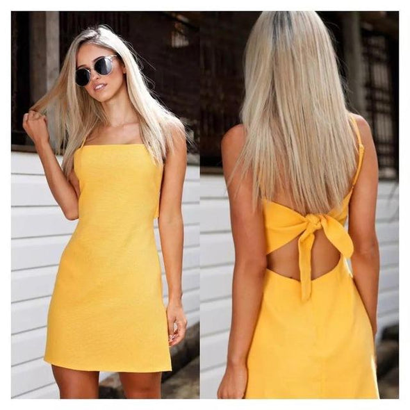 Back tie summer dress