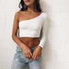 One shoulder crop top