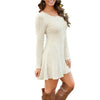 Long sleeve knitted sweater dress