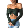 Frill bandage crop top