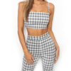 Plaid Two Piece Set Tracksuit