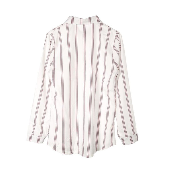 Loose fit striped blouse