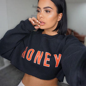 Honey crop long sleeve