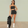 Checkered two piece