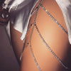 Crystal thigh chain