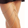 Crystal thigh chain