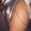 Crystal thigh chain