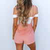 Lace strap shorts