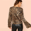 Leopard wrap top