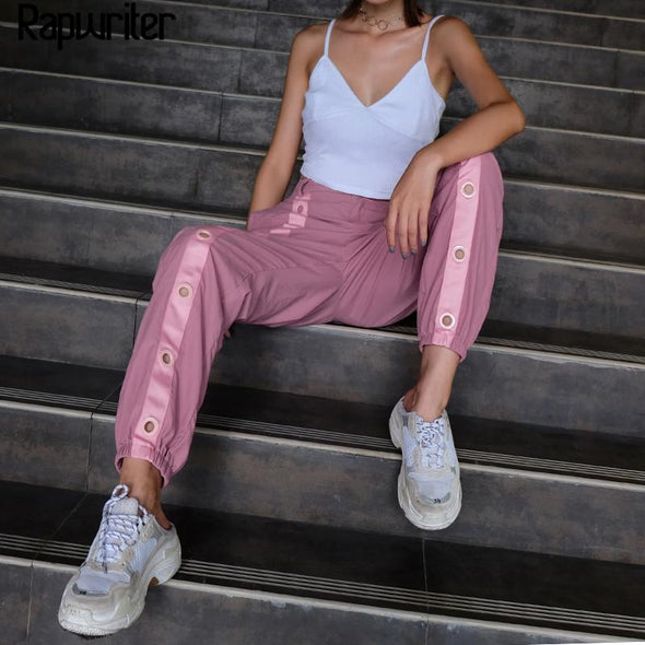 Pink ring joggers